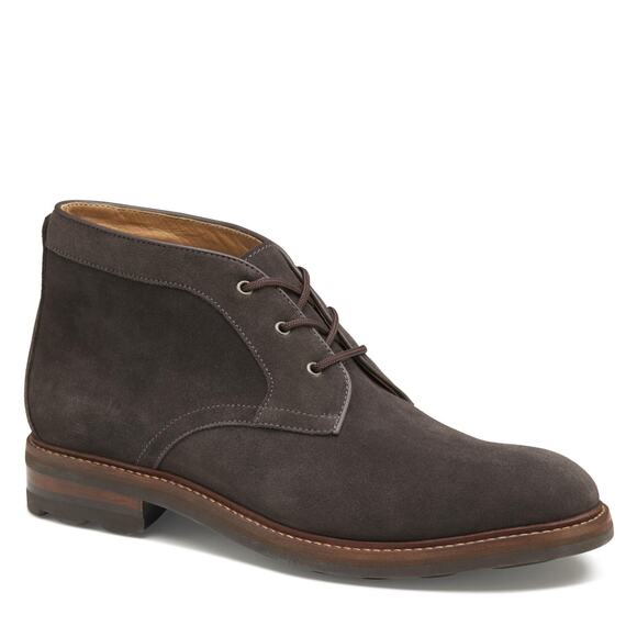 JOHNSTON & MURPHY WELCH CHUKKA BOOT LACE-UP DRESS BOOT GRAY ENGLISH SUEDE 11.5 M main image 4